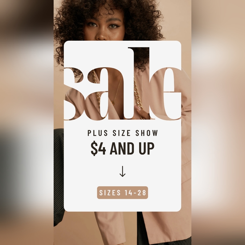 ⭐️LIVE ⭐️ $4 and up, Plus size Women Clothing sizes Large to 26